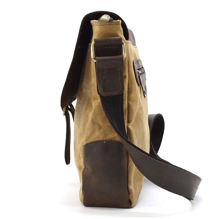 Мужская сумка через плечо из кожи и ткани TARWA RCw-6600-4lx купить недорого в Ты Купи
