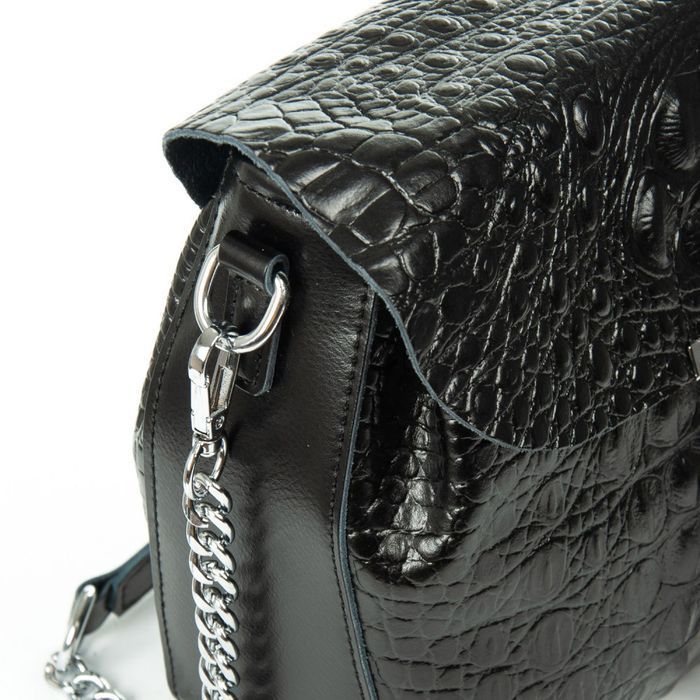Женская кожаная сумка ALEX RAI 9342 black croco купить недорого в Ты Купи