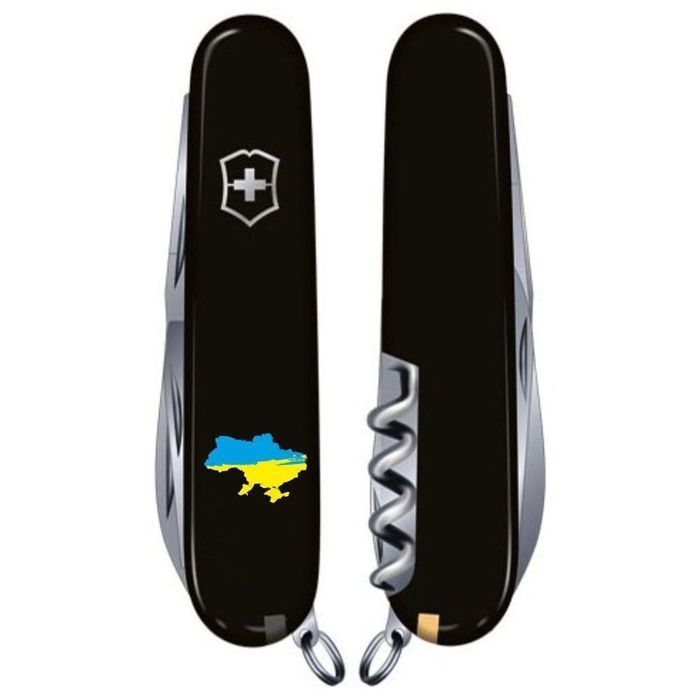 Складной нож Victorinox HUNTSMAN UKRAINE Карта Украины сине-желт. 1.3713.3_T1166u купить недорого в Ты Купи