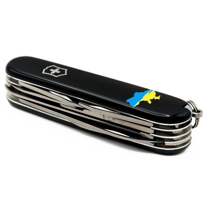 Складной нож Victorinox HUNTSMAN UKRAINE Карта Украины сине-желт. 1.3713.3_T1166u купить недорого в Ты Купи