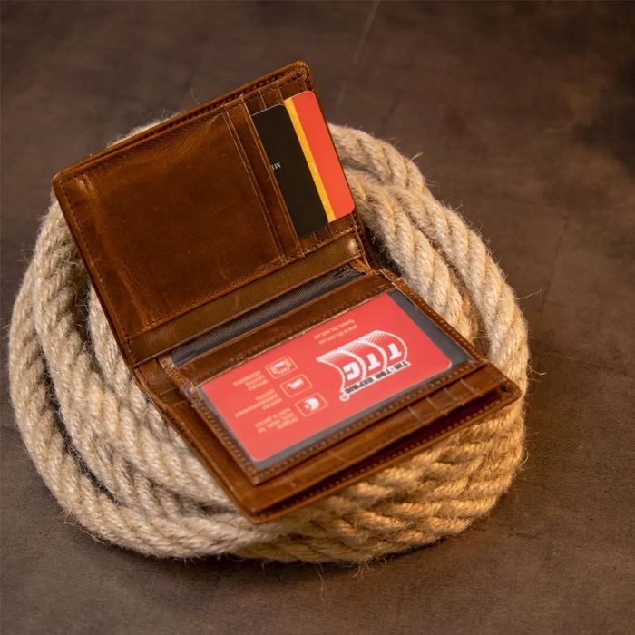 Чоловічий шкіряний гаманець Vintage 20432 купити недорого в Ти Купи