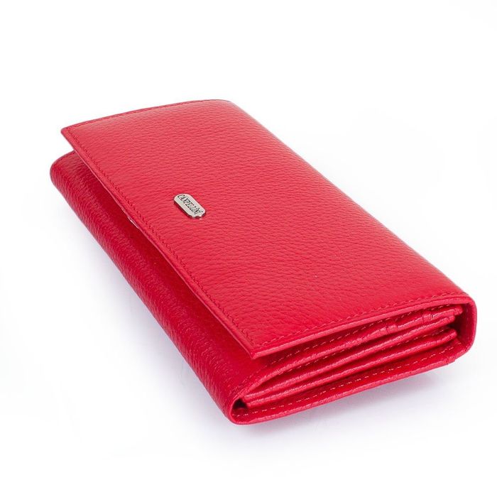 Женский кожаный красный кошелек CANPELLINI SHI2036-172 купить недорого в Ты Купи
