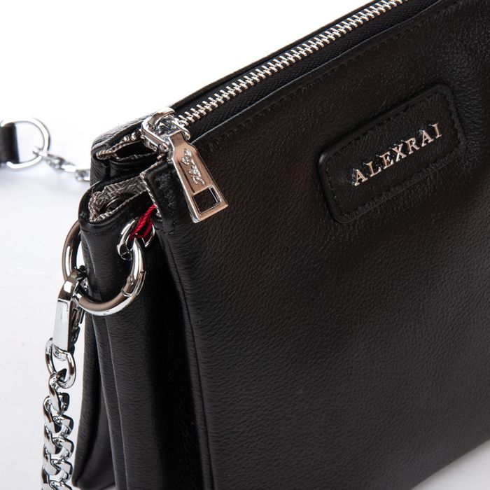 Жіноча шкіряна сумка класична ALEX RAI 97006 black купити недорого в Ти Купи