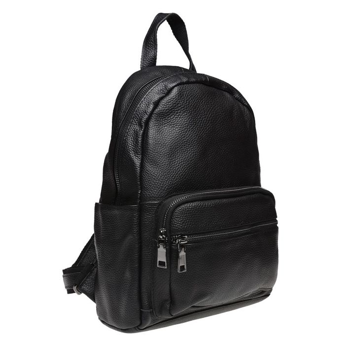 Шкіряний жіночий рюкзак Keizer K110086-black купити недорого в Ти Купи
