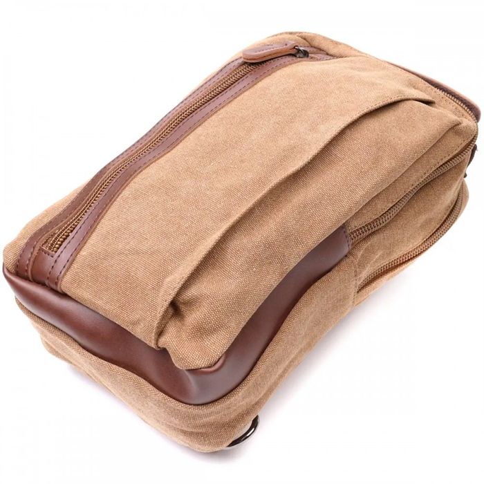 Мужская сумка-слинг из текстиля Vintage 22191 купить недорого в Ты Купи
