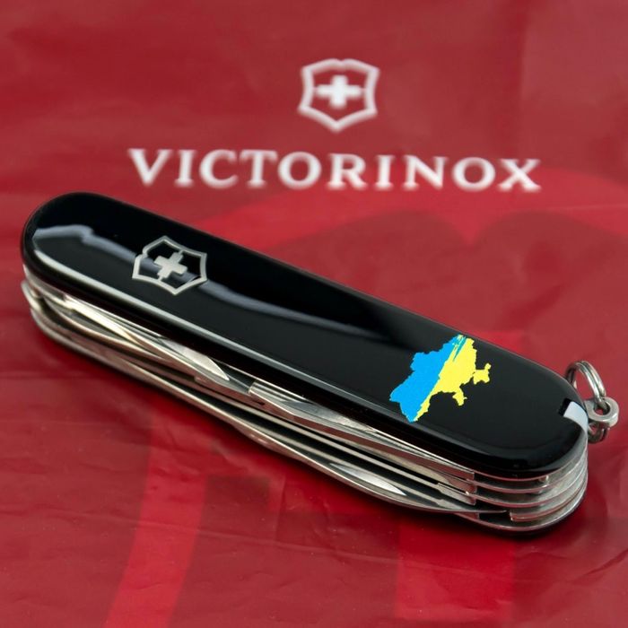 Складной нож Victorinox HUNTSMAN UKRAINE Карта Украины сине-желт. 1.3713.3_T1166u купить недорого в Ты Купи