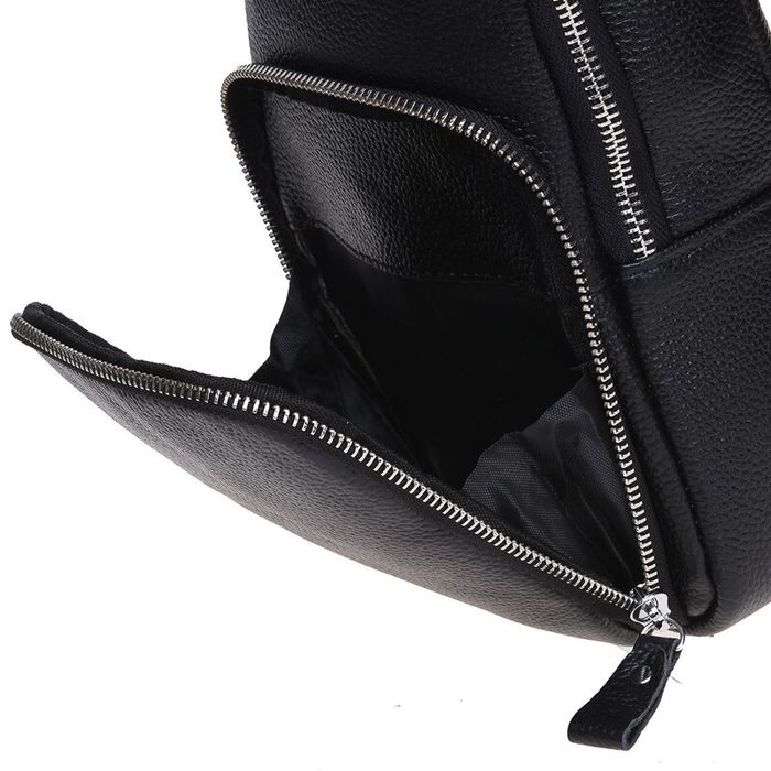 Мужской кожаный рюкзак Borsa Leather K15058-black купить недорого в Ты Купи