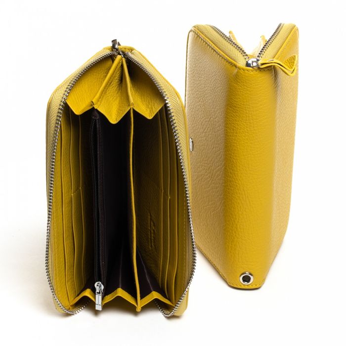 Кожаный женский кошелек Classic DR. BOND W38 yellow купить недорого в Ты Купи