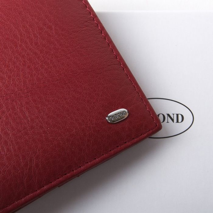 Жіночий шкіряний гаманець Classik DR. BOND WN-7 bordeaux-red купити недорого в Ти Купи