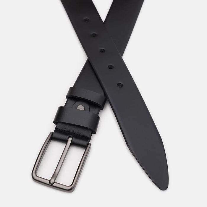 Мужской кожаный ремень Borsa Leather 115v1fx62-black купить недорого в Ты Купи
