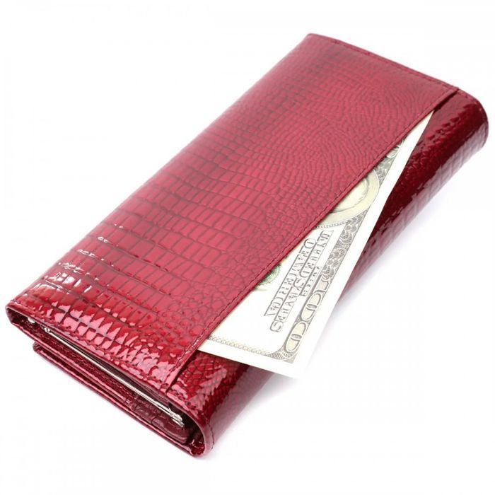 Жіночий лаковий шкіряний гаманець ST Leather 22680 купити недорого в Ти Купи
