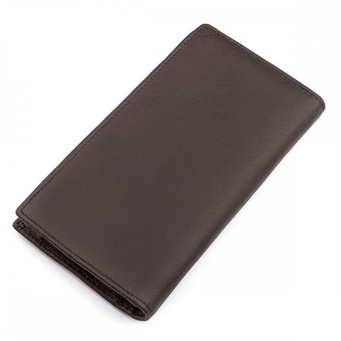 Чоловічий шкіряний гаманець ST Leather 18369 (ST148) Чорний купити недорого в Ти Купи