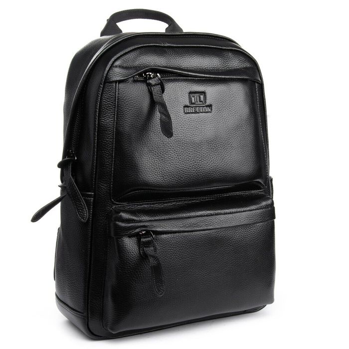 Чоловічий шкіряний рюкзак BRETTON BP 2004-9 black купити недорого в Ти Купи