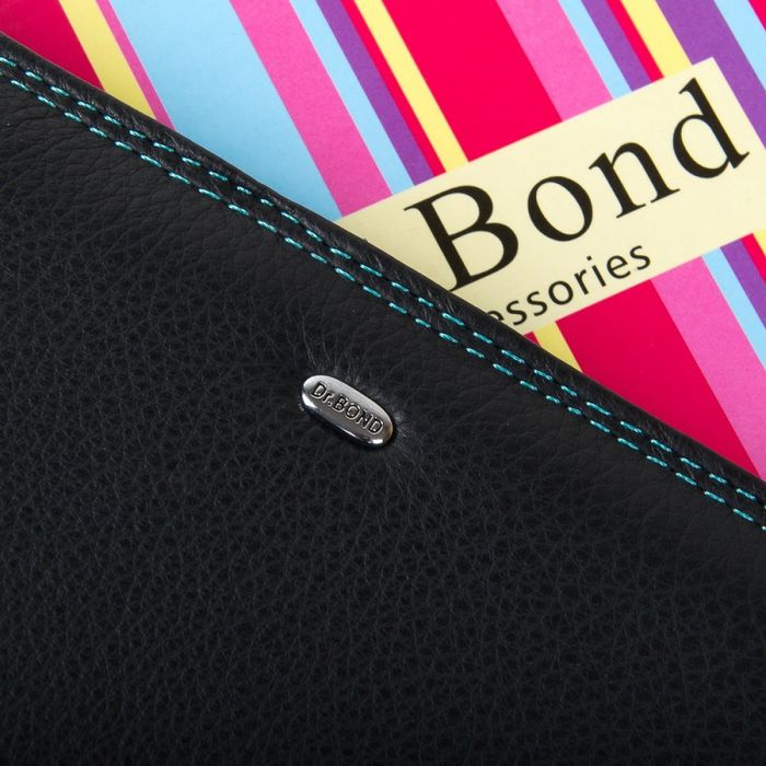 Жіночий шкіряний гаманець Rainbow DR. BOND WRN-22 black купити недорого в Ти Купи