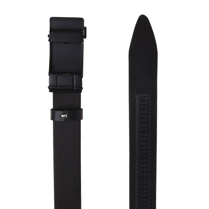 Шкіряний ремінь із пряжкою автомат Borsa Leather v1genav12 купити недорого в Ти Купи