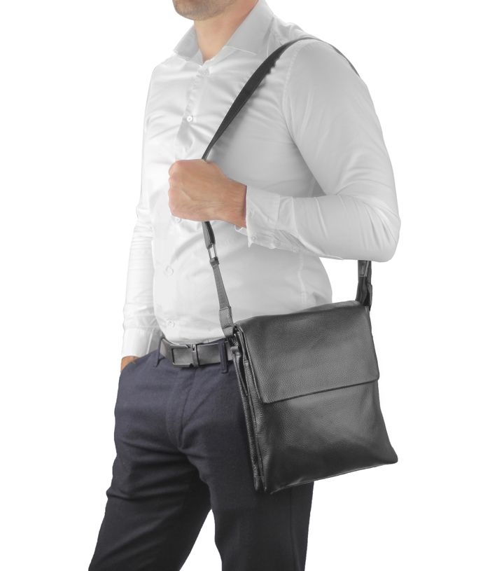 Шкіряна сумка через плече Tiding Bag A25F-8873A купити недорого в Ти Купи