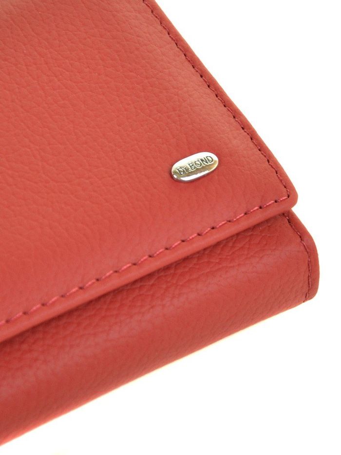 Жіночий шкіряний червоний гаманець Classik dr.Bond W1-V red купити недорого в Ти Купи