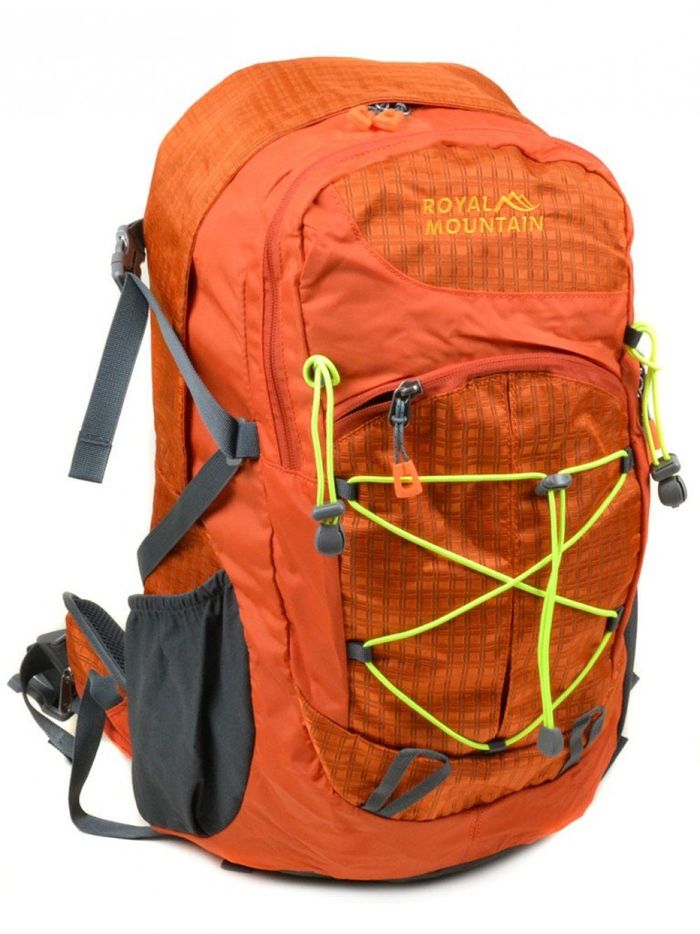 Жіночий помаранчевий туристичний рюкзак з нейлону Royal Mountain 8343-22 orange купити недорого в Ти Купи