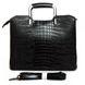 Женская черная кожаная сумка ALEX RAI 1540-1 black