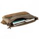 Мужской серый текстильный портфель с кожаными вставками Vintage 20117