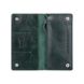 Кожаный бумажник Hi Art WP-05 Crystal Green Buta Art Зелёный