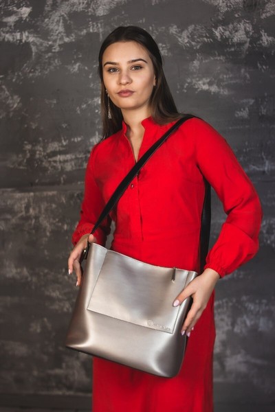 Женская двухцветная сумка из искусственной кожи Камелия М235-76/34 купить недорого в Ты Купи
