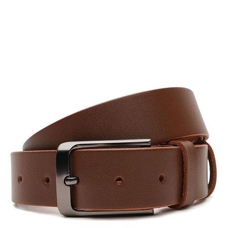 Мужской кожаный ремень Borsa Leather V1115FX46-brown купить недорого в Ты Купи