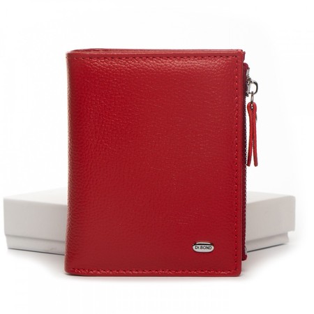 Женский кожаный кошелек Classik DR. BOND WN-23-10 red купить недорого в Ты Купи