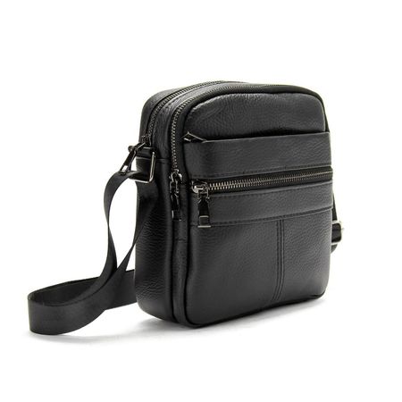 Чоловіча шкіряна сумка через плече маленька Tiding Bag A25F-6625A купити недорого в Ти Купи