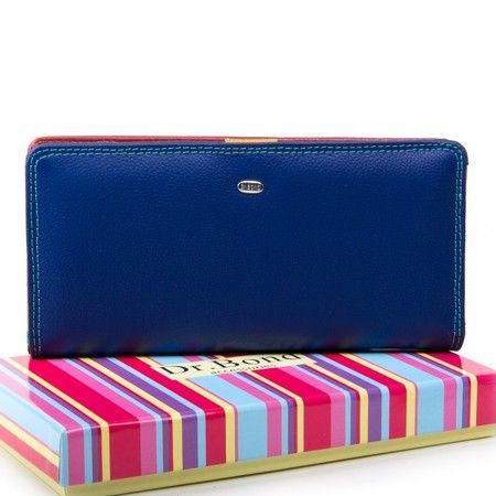 Жіночий шкіряний гаманець Rainbow DR. BOND WRN-22 blue купити недорого в Ти Купи