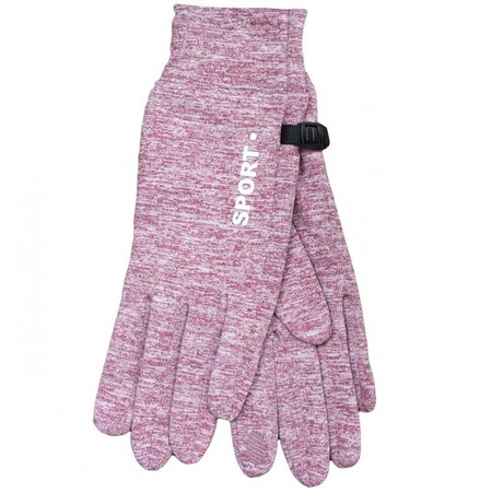 Женские розовые сенсорные стрейчевые перчатки 5171-1s2 М купить недорого в Ты Купи