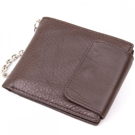 Чоловічий шкіряний гаманець на ланцюжку Vintage 20425 купити недорого в Ти Купи