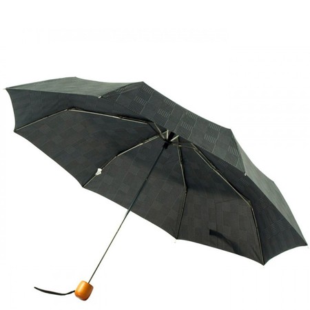 Механический зонт Fulton Stowaway Deluxe-2 L450 Smoke Grey Check (Серая клетка) купить недорого в Ты Купи