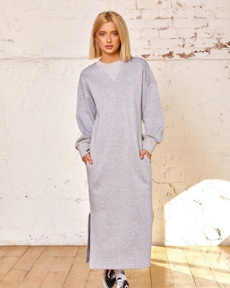 Сукня ISSA PLUS 12946 S світло-сірий купити недорого в Ти Купи