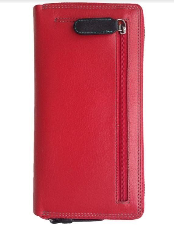 Жіночий шкіряний гаманець Visconti Iris sp33 red m купити недорого в Ти Купи