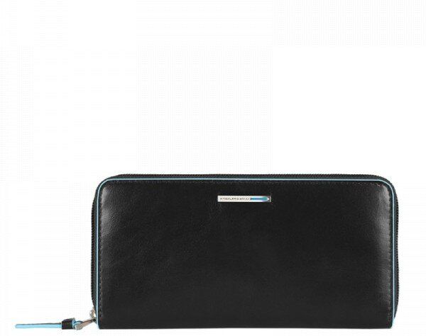 Чорне шкіряне жіноче портмоне Piquadro Blue Square (PD3229B2_N) купити недорого в Ти Купи