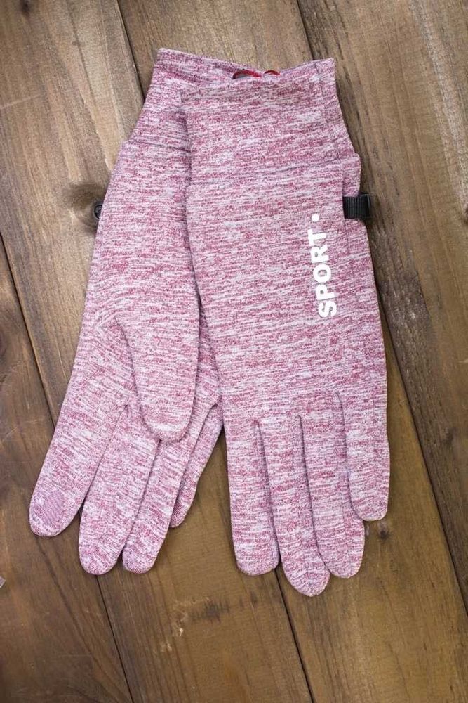 Жіночі рожеві сенсорні стрейчеві рукавички 5171-1s2 М купити недорого в Ти Купи