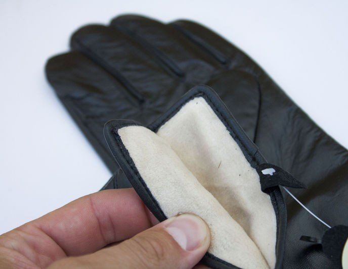 Жіночі зимові чорні рукавички з натуральної шкіри купити недорого в Ти Купи
