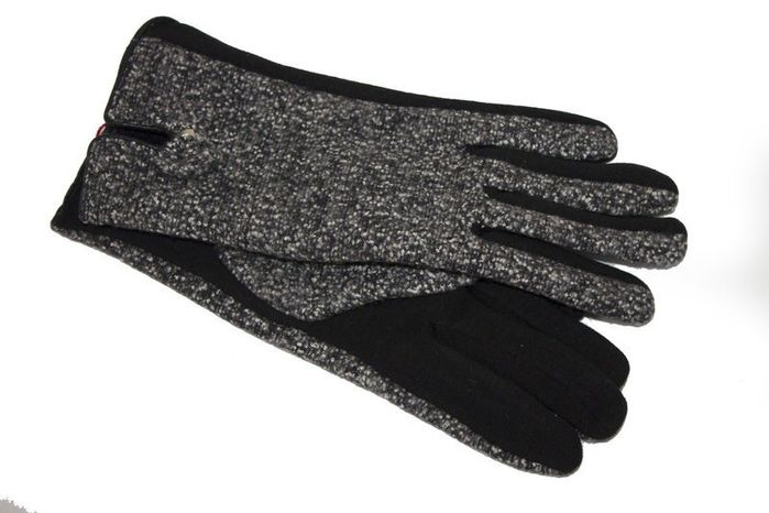 Комбинированные стрейчевые женские перчатки Shust Gloves купить недорого в Ты Купи