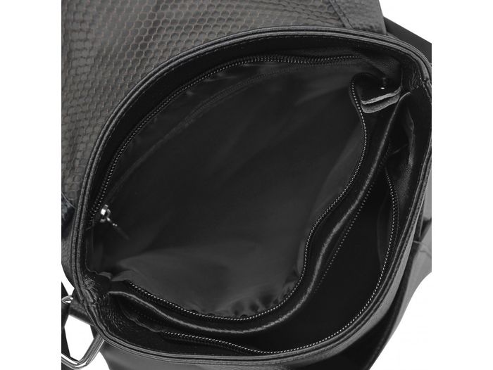 Шкіряна чоловіча сумка через плече чорна Tiding Bag A25F-9913A купити недорого в Ти Купи