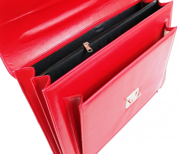 Жіночий портфель з екологічної шкіри AMO SST09 червоний купити недорого в Ти Купи