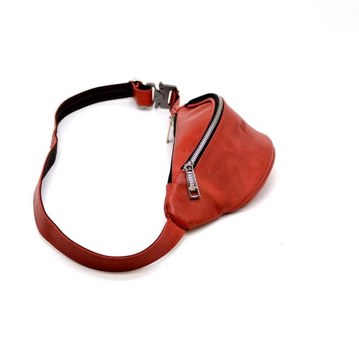 Шкіряна жіноча червона сумка на пояс TARWA rr-3035-4lx купити недорого в Ти Купи