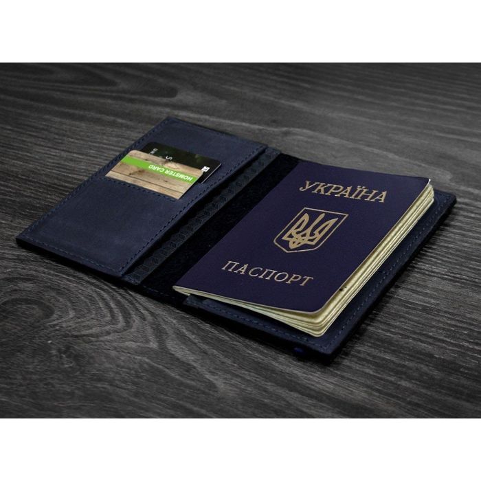Женская обложка для паспорта из кожи ручной работы BlankNote bn-op-2-nn-karbon купить недорого в Ты Купи