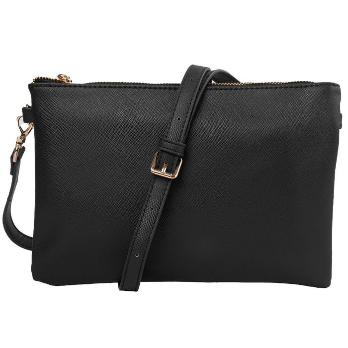 Жіноча сумка-клатч зі шкірозамінника AMELIE GALANTI A991705-black купити недорого в Ти Купи