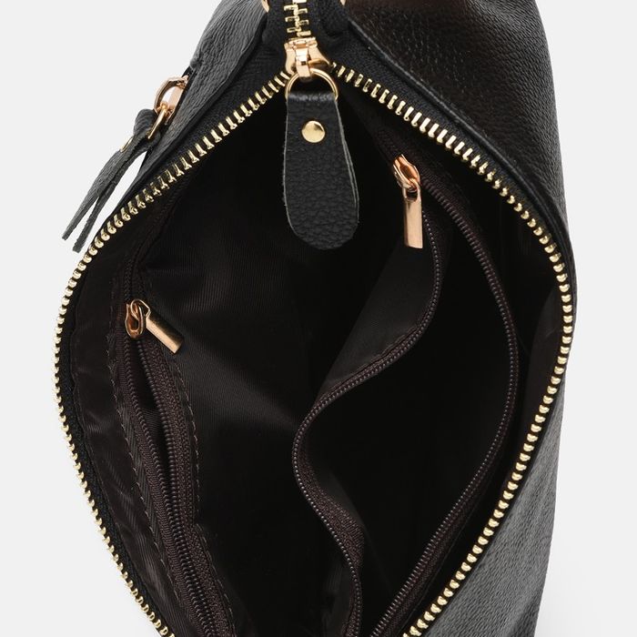 Жіноча шкіряна сумка Keizer k1613-black купити недорого в Ти Купи