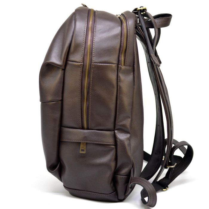 Кожаный мужской коричневый рюкзак TARWA gc-7340-3md купить недорого в Ты Купи