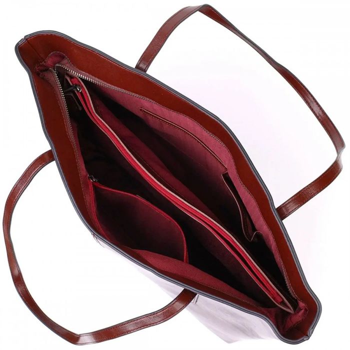 Женская кожаная сумка шоппер Vintage 22103 купить недорого в Ты Купи