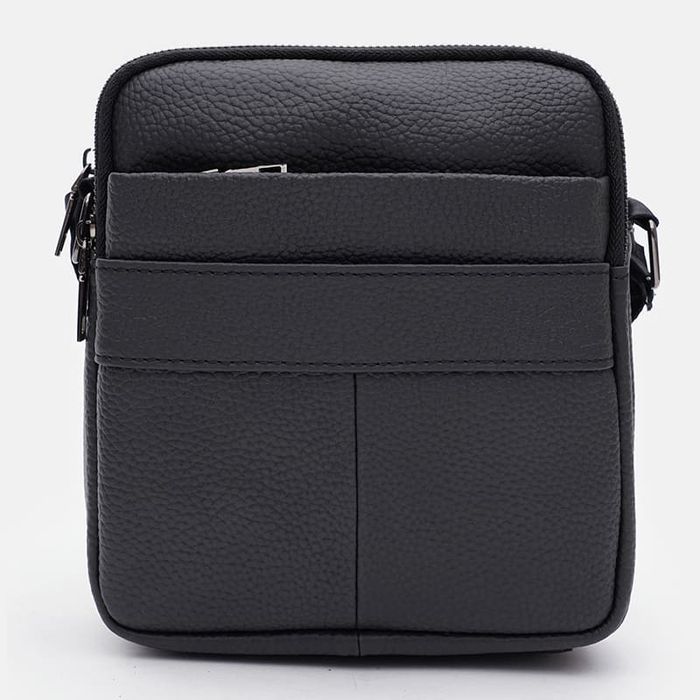 Чоловіча шкіряна сумка Keizer K18017bl-black купити недорого в Ти Купи