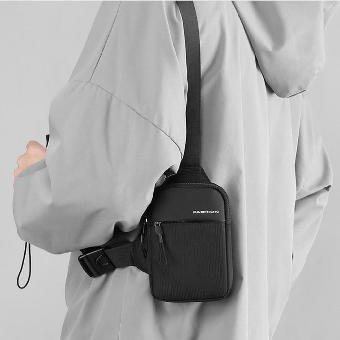 Текстильная мужская сумка через плечо Confident ATN02-2042A купить недорого в Ты Купи