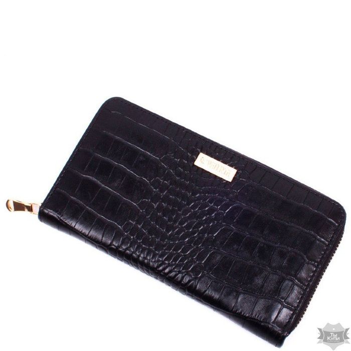 Жіночий чорний шкіряний гаманець Rich Valenta ХР4931 купити недорого в Ти Купи